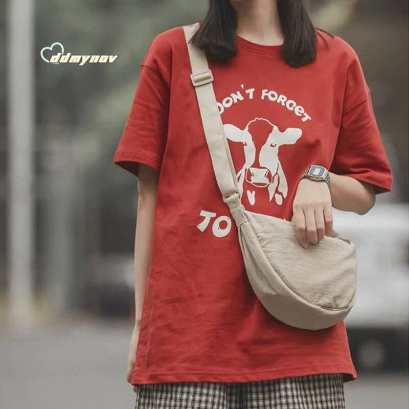 New Simple Casual Solid Color Nylon Large Capacity Women's Dumpling Shoulder Bag for Travel and Commuting ddmynov