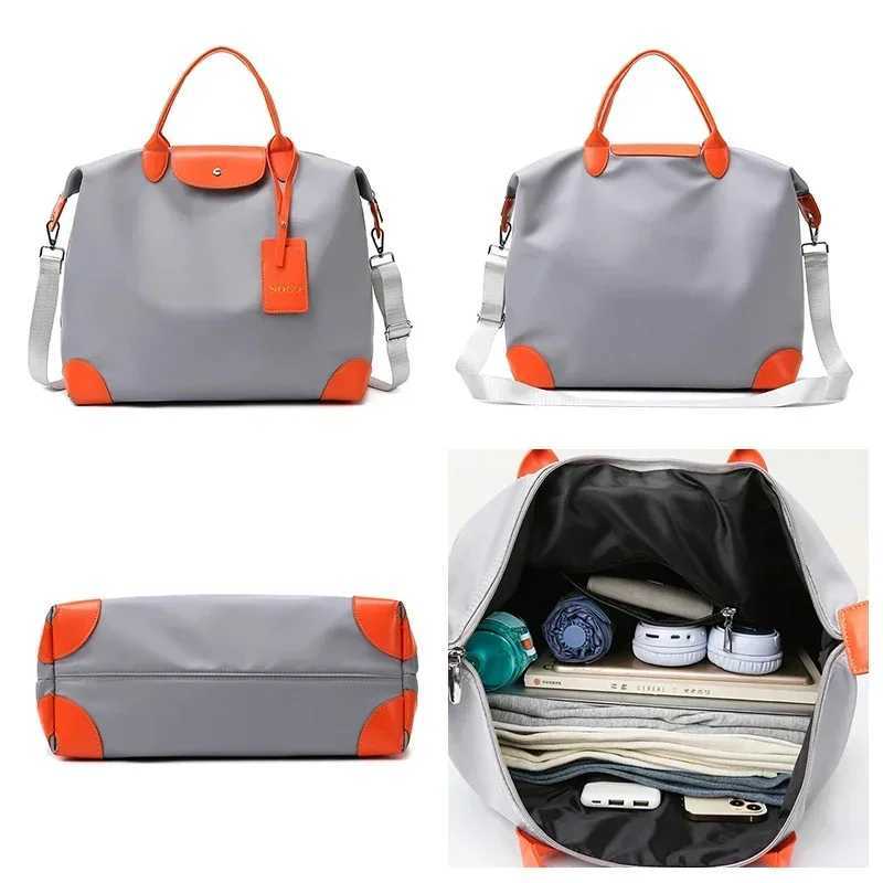 Labubu Woman Travel Bag Cartoon Large Capacity Handbag Oxford Waterproof Totes Cute Monster Womens Vintage Print Shoulder Bag W250613