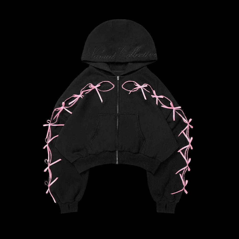 Women's Wear New Set Sweatshirt Casual Bowknot Letter Street Youth Fleece Sweatpants Sports