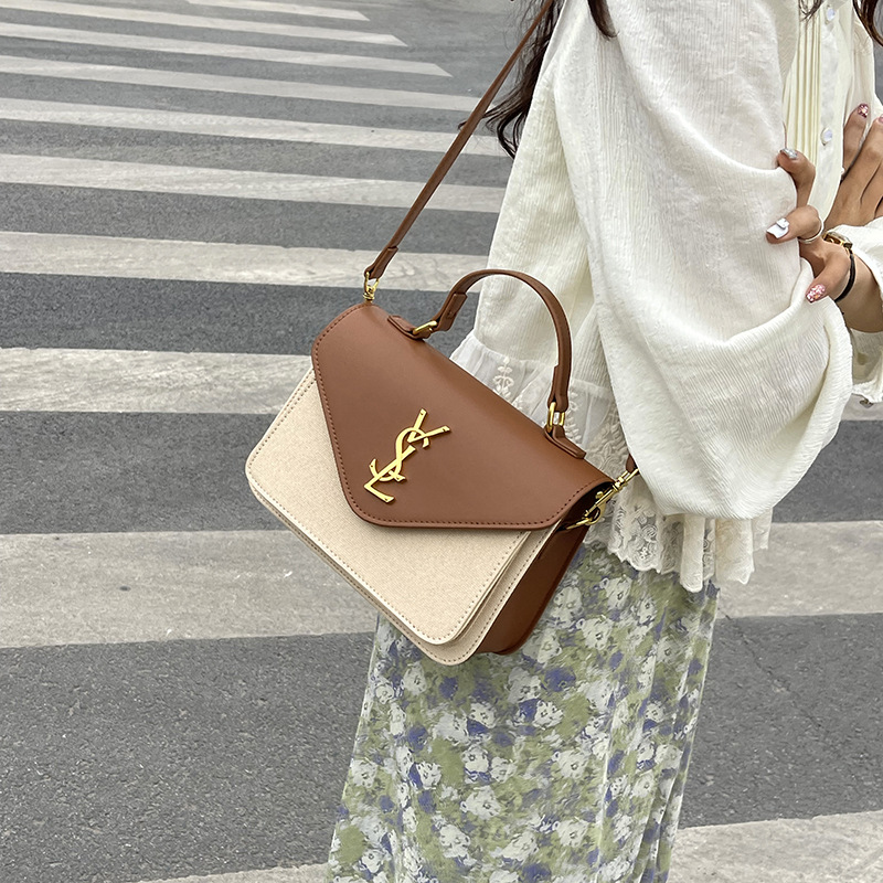 Hot Selling Fashionable Versatile High-End Women's Shoulder Bag New Large Capacity Textured Crossbody Bag Brown Black