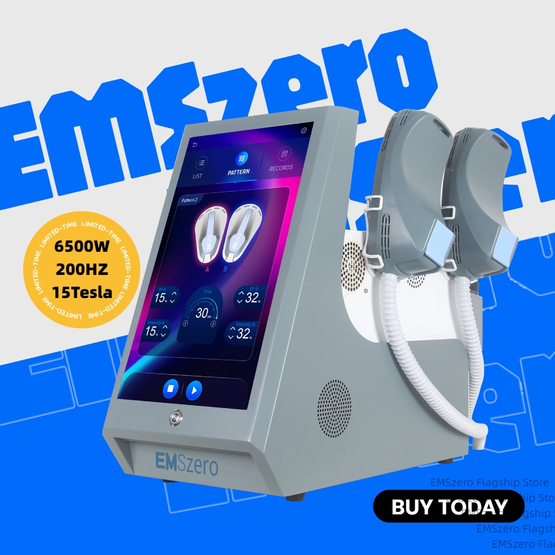 EMSzero 200Hz Body Sculpt Electromagnet Slimming 6500W High Power 4/5 Handles Reducing Fat Machine Beauty Salon