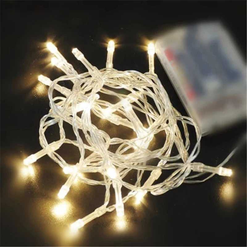 10/20/40/80/160 AA Battery Operated LED String Lights for Christmas Garland Party Wedding Decoration Christmas Flasher Fairy Lights XJ250612