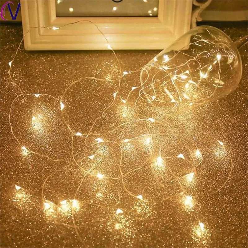 30Meter USB LED String Lights Copper Silver Wire Garland Light Waterproof Fairy Lights For Christmas Wedding Party DecorationXJ250612