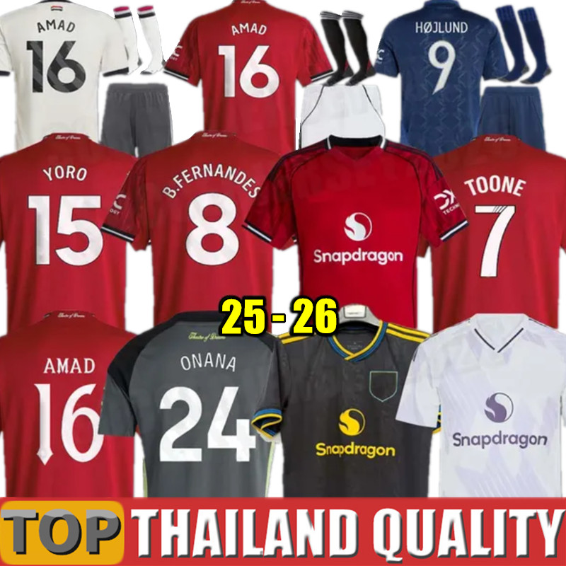 24 25 26 Soccer Jerseys GARNACHO HOJLUN MARTINEZ CASEMIRO football shirts B.FERNANES men kids kit MAINOO ZIRKZEE Pre match icon goalkeeper long sleeve jersey