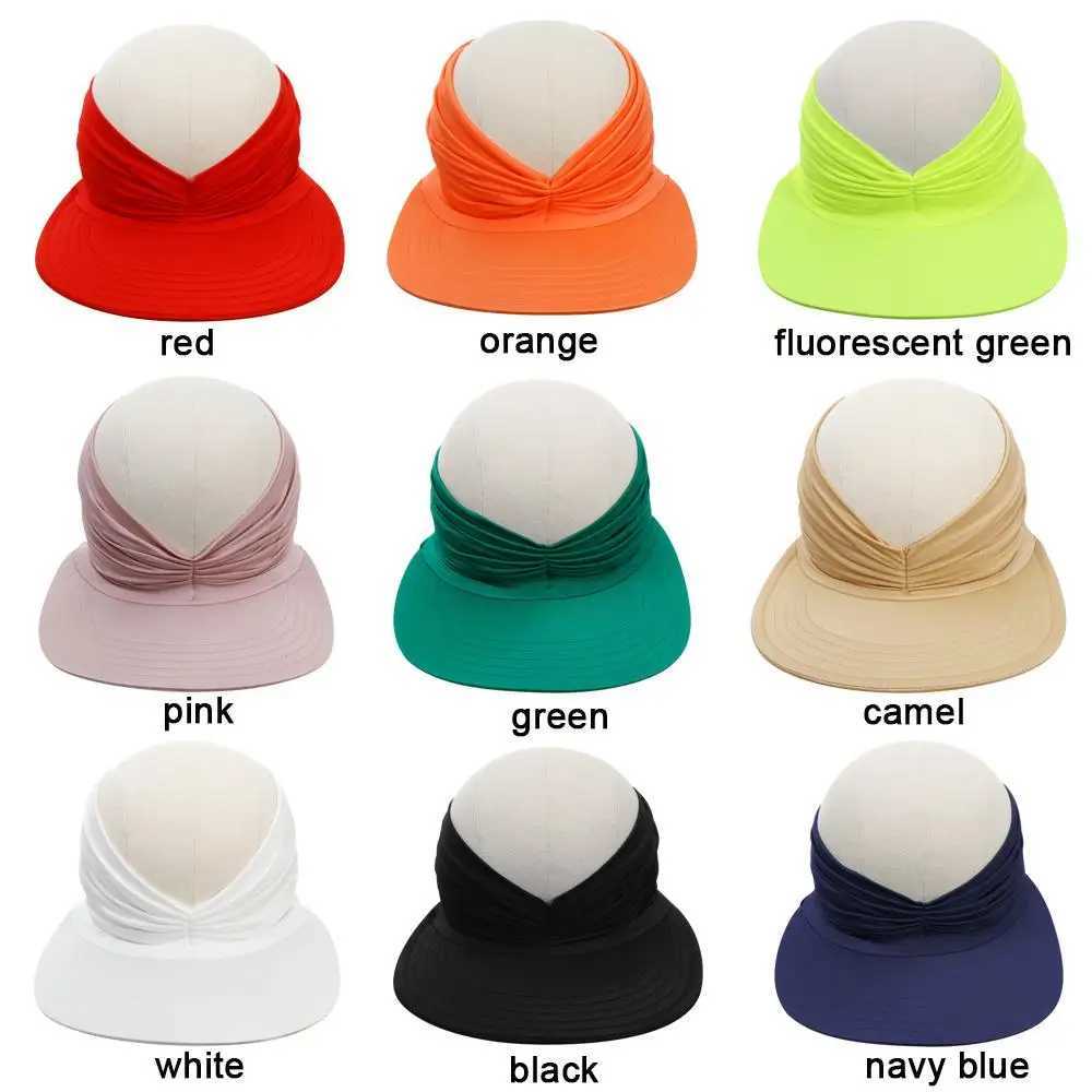 Summer Hat Women Sun Hat Elastic Hollow Cap Adjustable Summer Sport Cap Oversized Brim Sunhat Women U250613