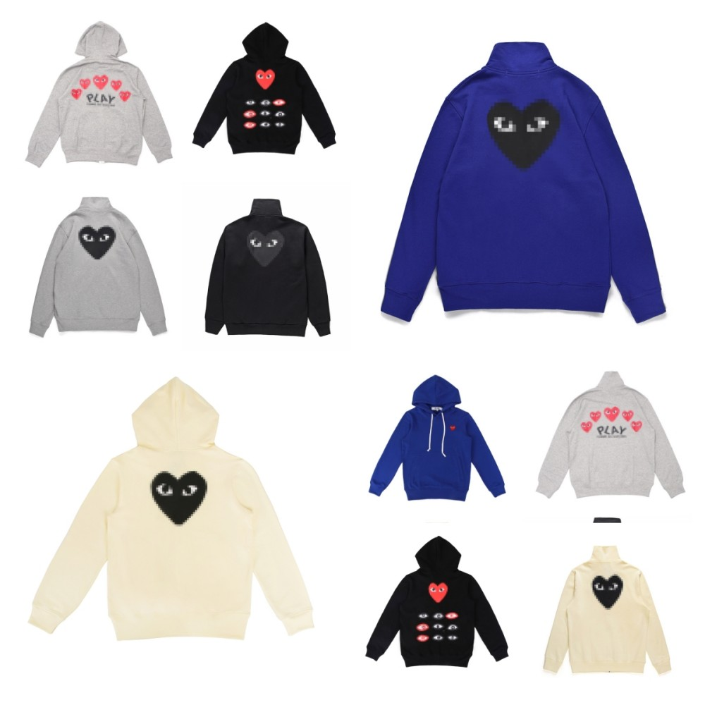 Designer Mens womens hoodies sweatshirts Classic play embroidered Hooded Jumper Fashion Brand Star Same Cotton Heart Pattern Sweater unisex Couples hoodie tops