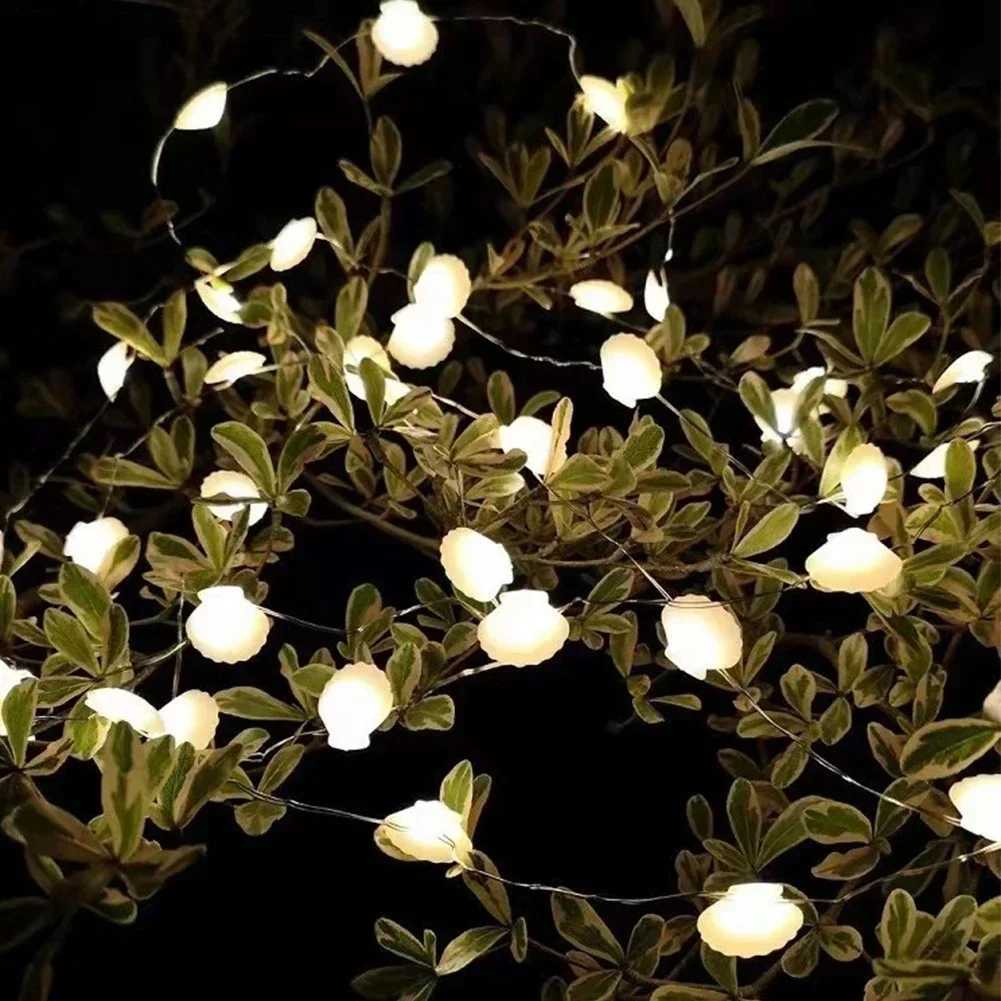 Ocean Theme 20/30 LEDs String Lights Shell Starfish Under The Sea LED Fairy Light for Wedding Party Christmas Decoration Lamp XJ250612