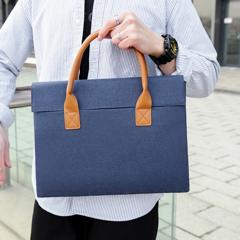 Mens Lightweight Fashionable Laptop Bag for Business - 15.6-inch Crossbody Briefcase