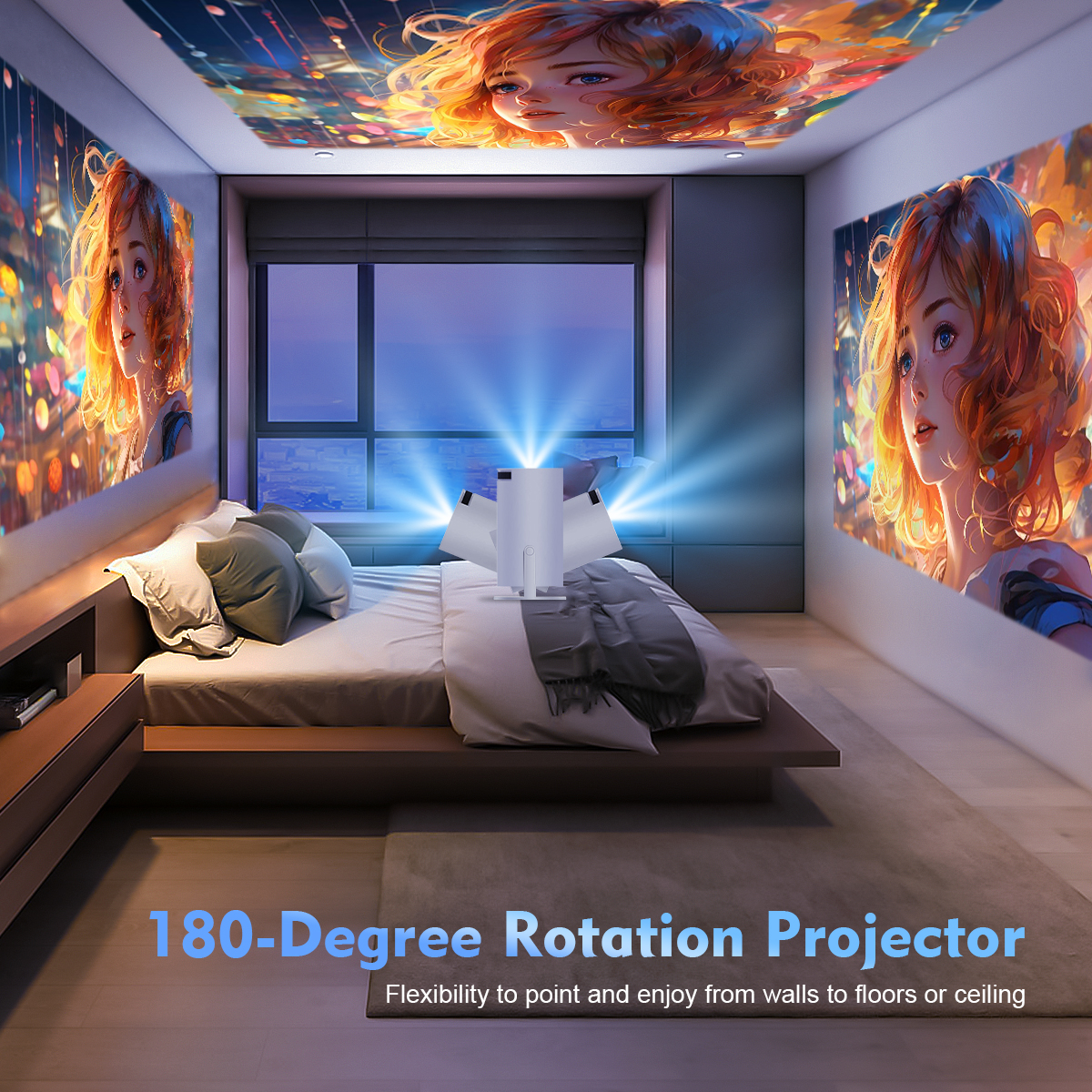 Projector HY300 Pro 4K Android 11 Dual Wifi6 260ANSI Allwinner BT5.0 1080P 1280*720P Home Cinema Outdoor Projetor