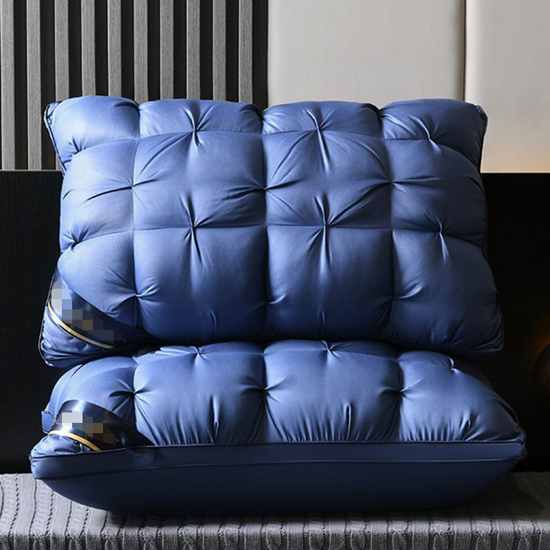 Five-Star Hotel Pillow 48x74cm Pillow Core Pair for Home Deep Sleep Neck Protection Pillow Non-Collapse High Pillow 241107