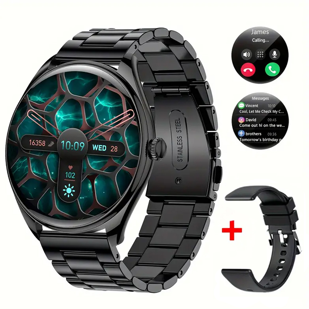 Ultra Thin Smart Watch Bluetooth Call Heart Rate Waterproof Sport Smartwatch Man