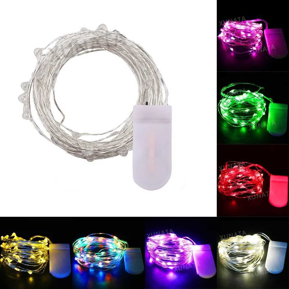 20 40LEDs Fairy Lights Battery Operated Copper Wire LED String Lights Waterproof for DIY Wedding Party Bedroom Christmas Decoration XJ250612