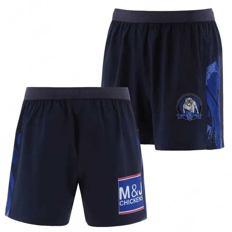 2025 New Arrival Summer Austran NRL Canterbury-Bankstown 2025 Mens Training Shorts Kid Uniform Adult Kids X250613