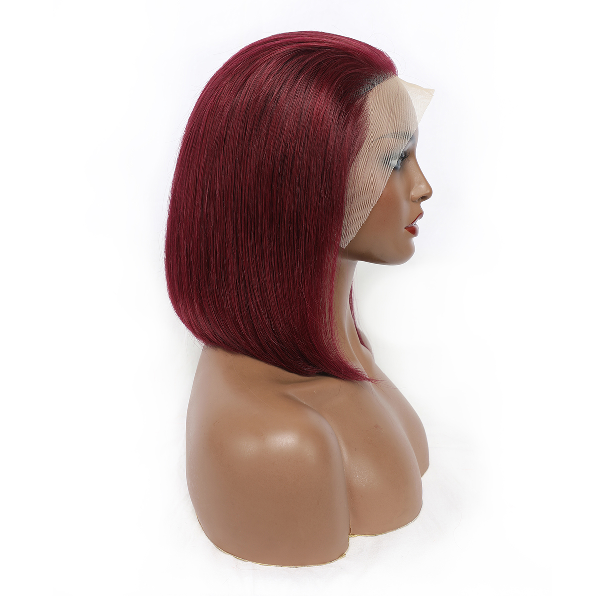 ViBESHiFT 10-16 Inch 12A Human Hair Bob Wigs 13x4 frontal wigs human hair Pixie cut hair with Natural Look 613 color