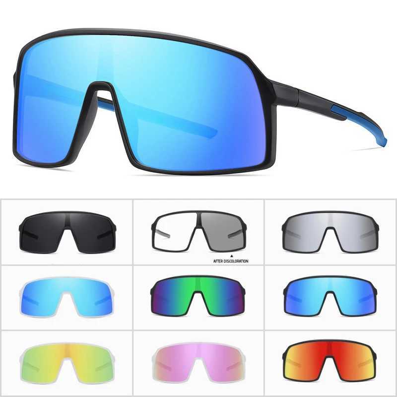 Large Frame UV400 Polarized/Photochromic Sports Cycling Bike Glasses Men Women TR90 MTB Baseball Fishing Softball Sunglasses Z250612