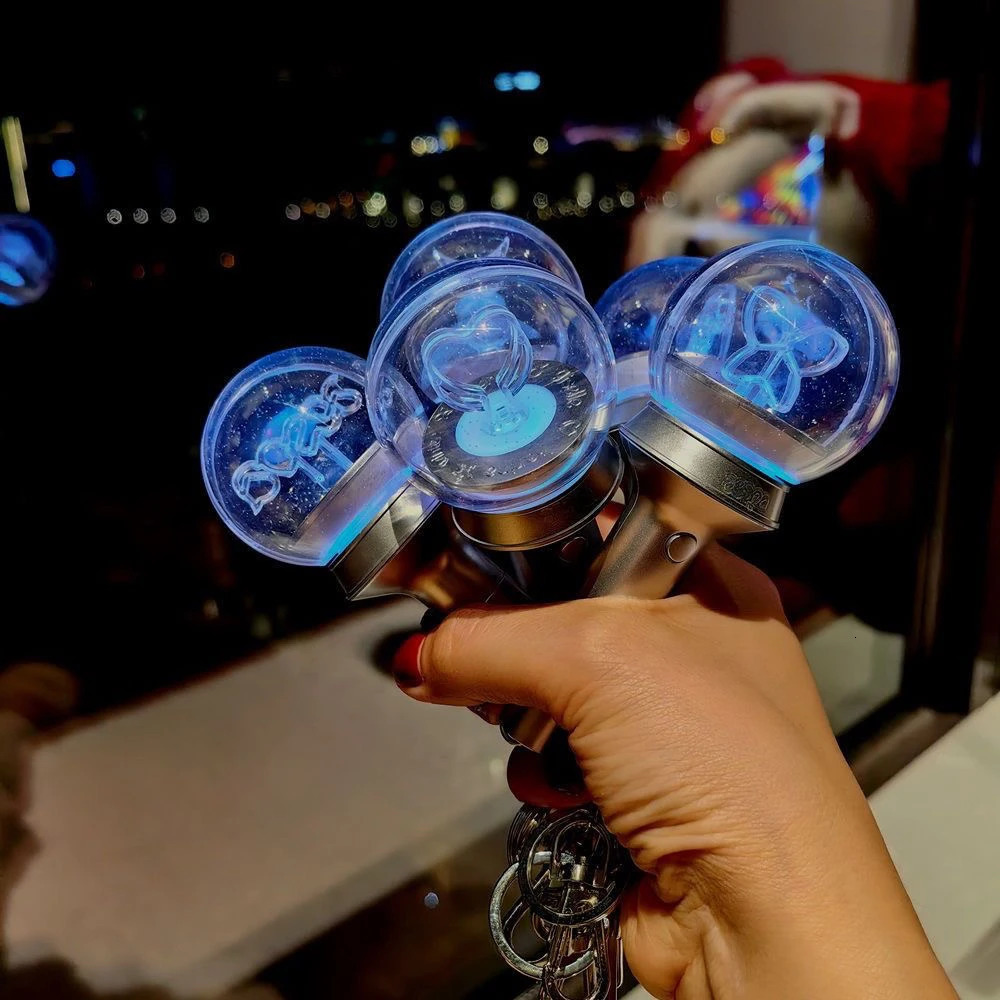 Kpop Support Sticks Mini Light Stick Aesthetic Keychains Electronic Lighting Idol Supporting Lamp Bag Pendant Keyring 250613