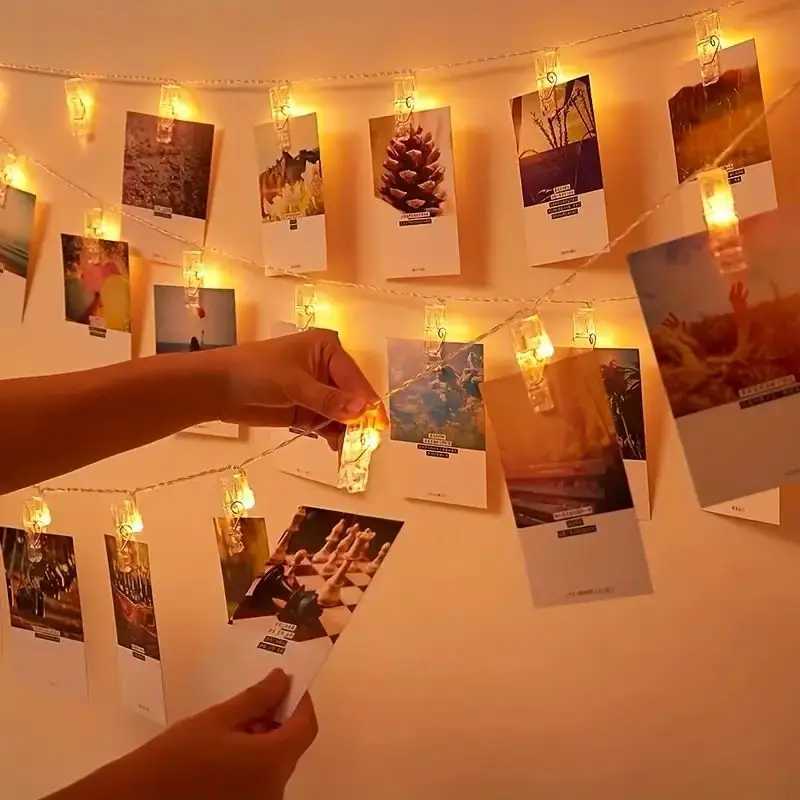 1 Pack of Photo Clip Light String for Hanging Photos USB Power Supply Suitable for Room Decoration Birthdays Parties WeddingsXJ250612