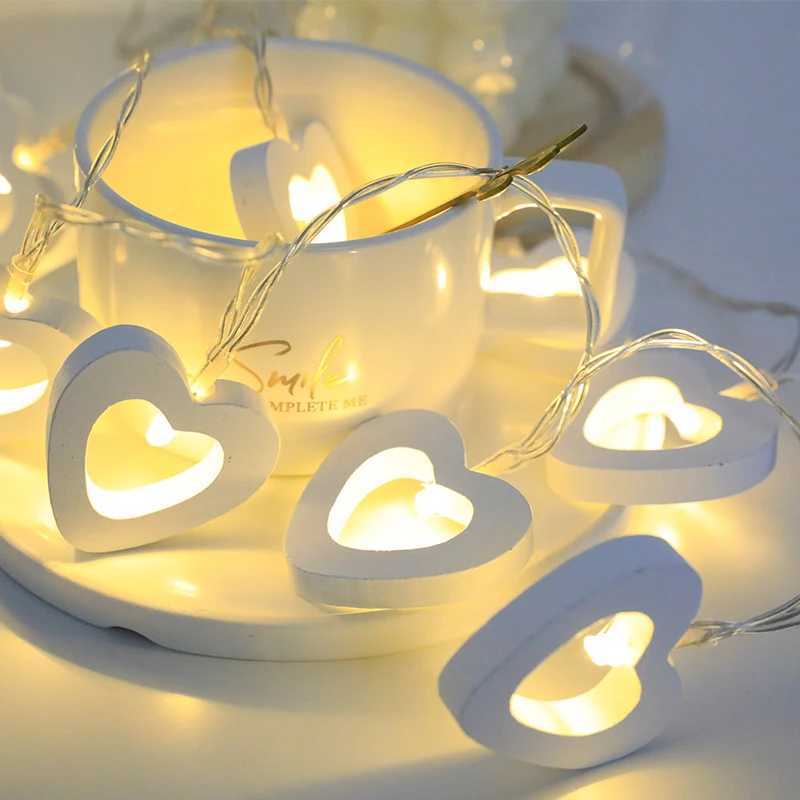 LED Light String Fairy Peach Heart Garland Lamp Bedroom Garden Holiday Happy Birthday Wedding Party Decoration Lights StringXJ250612