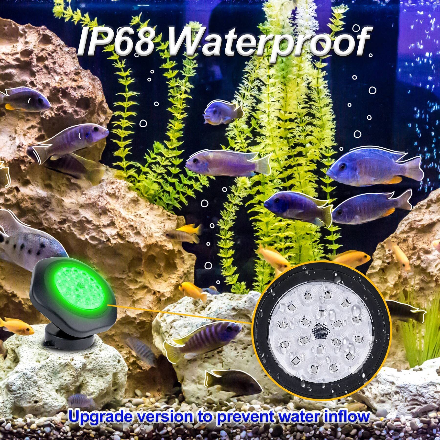 2/3/5 Underwater Outdoor Solar LED Pool Decoration Lights for Pond Fountain Aquarium Patio Lawn Light