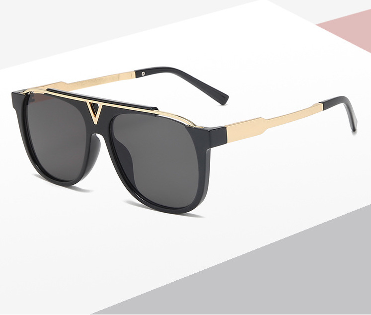 Designer Sunglasses For Women Men Fashion Sunglasses Luxury Polarized Lens Goggle Pilot PC Frame Oversized UV400 Eyewear Luxury Style Sunglasses T6830