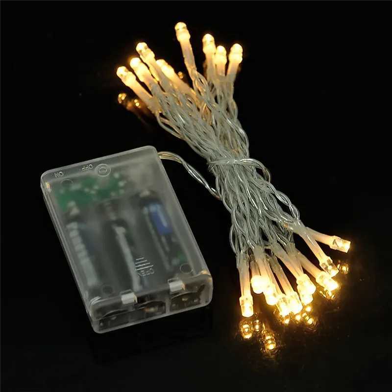3M 6M 10M LED String Lights 3*AA Battery Operated Waterproof Fairy LED Christmas Lights For Holiday Party Wedding Decoration XJ250612