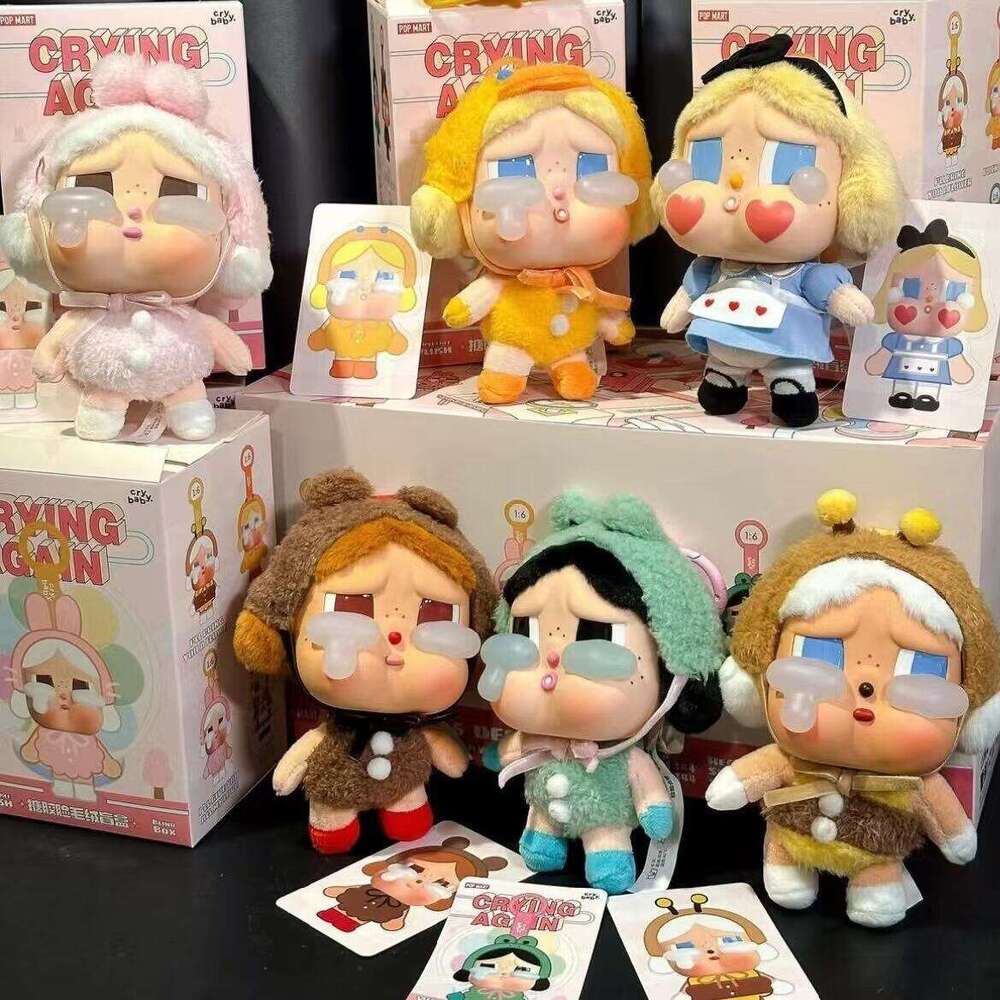 Crying Again cry baby Series Blind Figures Vinyl Face Doll Crybaby Pendant Keychain Mystery Box Toy Gift Z250524