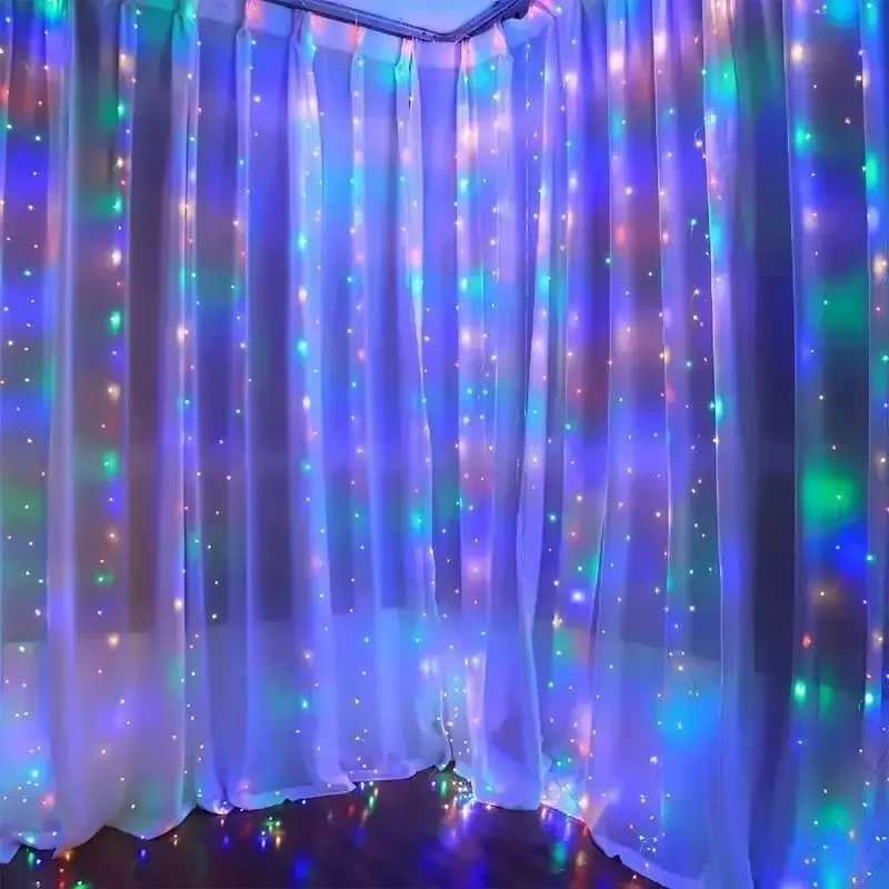 3Mx1M/2M/3M LED String Lights USB Remote Fairy Lights Garland for New Year Wedding Party Christmas Home Room Curtain Decoration XJ250612