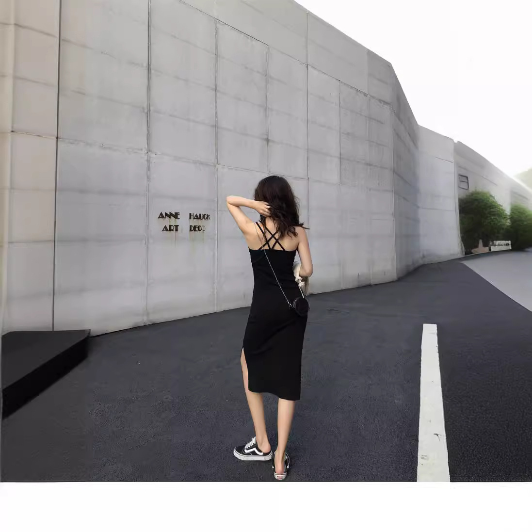 FD60 New Women's Slit Temperament Slimming Underwear Skirt