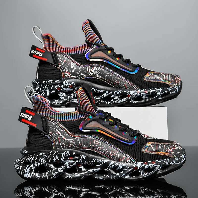 Breathable Men Casual Sneakers Luxury Mens Tennis Shoes Trainer Race Fashion Loafers Running Shoes Comfortable Tennis Race Shoes W250613