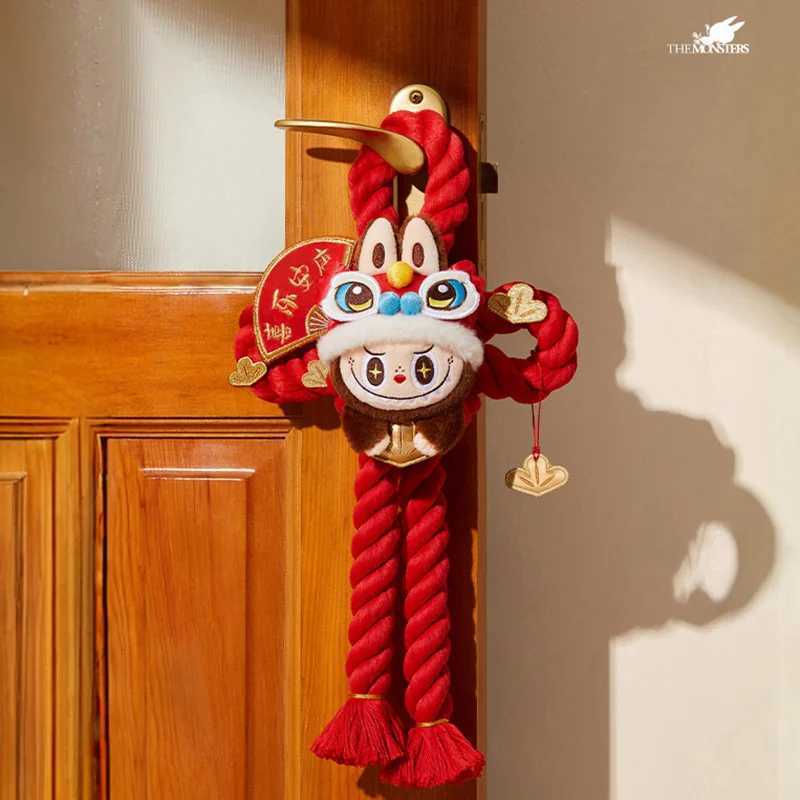 Genuine Golden Snake Happy New Year Series Labubu Hanging Toys Doll Anime Figure Desktop Ornaments Collection Gift Customized Free shipping
