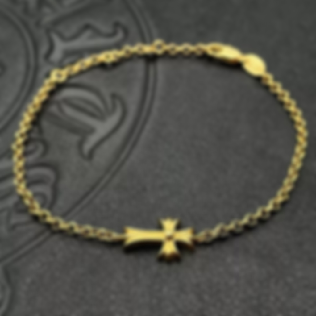 Matching Bracelets for Couples Vintage Style Cross Anchor Design Hip Hop Punk GoldSilver Bracelet for Men Women Z250910
