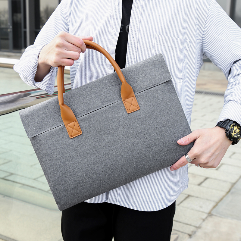 Mens Lightweight Fashionable Laptop Bag for Business - 15.6-inch Crossbody Briefcase
