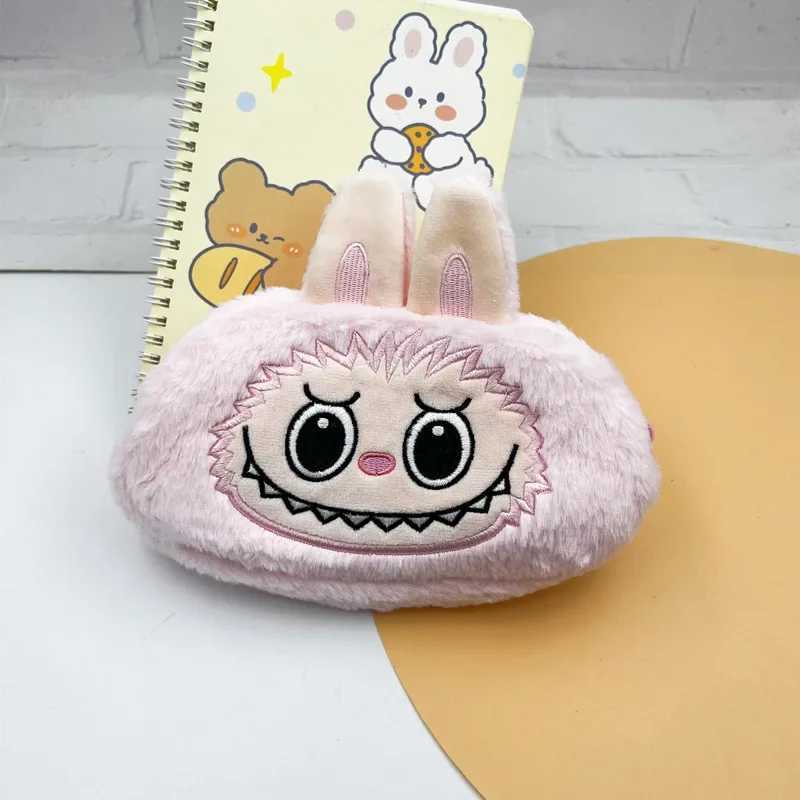 Kaii Labubu Anime Makeup Bag Lovely Pencil Case Storage Stationery School Supplies Free shipping