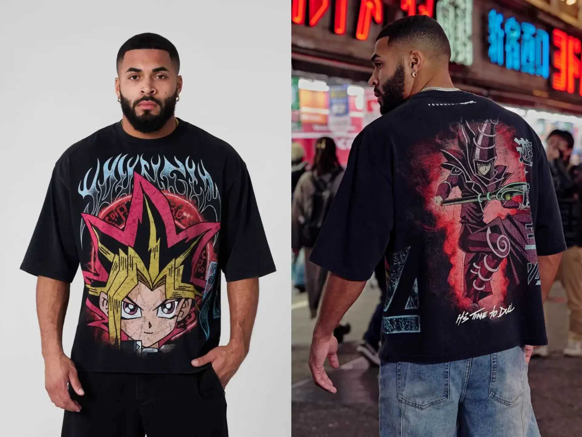 YA Trendy Brand Oversized 2025 T-shirt Street Leisure Breathable Large Material T-shirt Animation Graphic Tee Short Sleeve Top X2506131