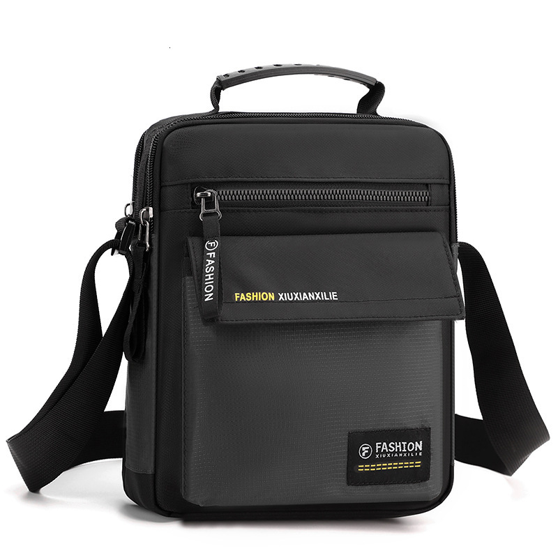 Men s large capacity nylon shoulder bag new business commuting crossbody bag standing trend small handbag designer trend bag men s bag