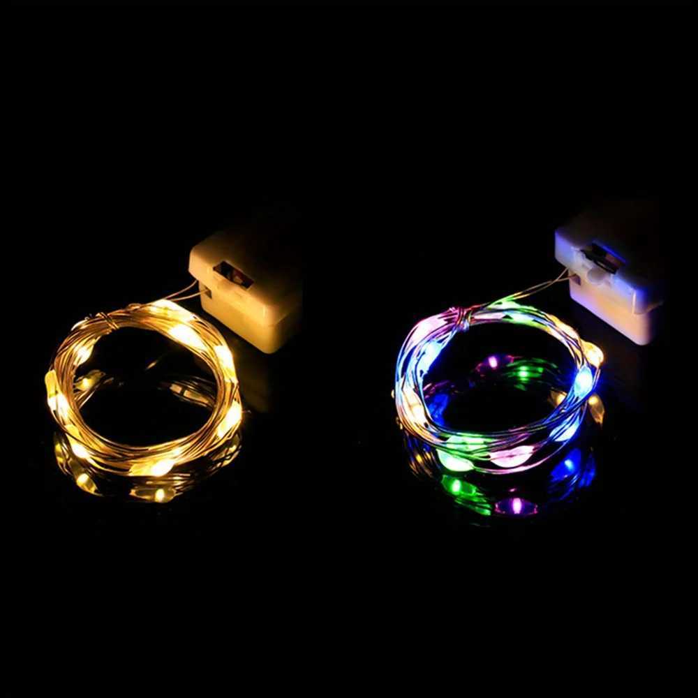 15pcs LED Fairy Lights 3 Lighting Modes Silvery Wire Fairy Lights Button Battery Powered String Lights for DIY Decoration XJ250612