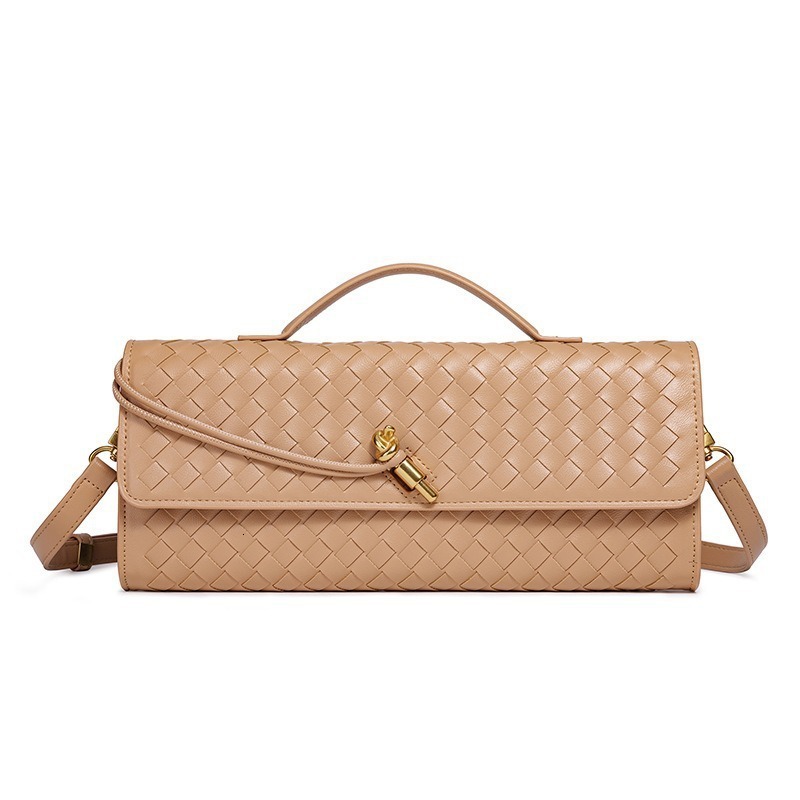 Free Shipping 2025 Summer New Designer Bag Niche Woven Long Style Single Shoulder Handbag Fashionable And High-quality Shopping Bag