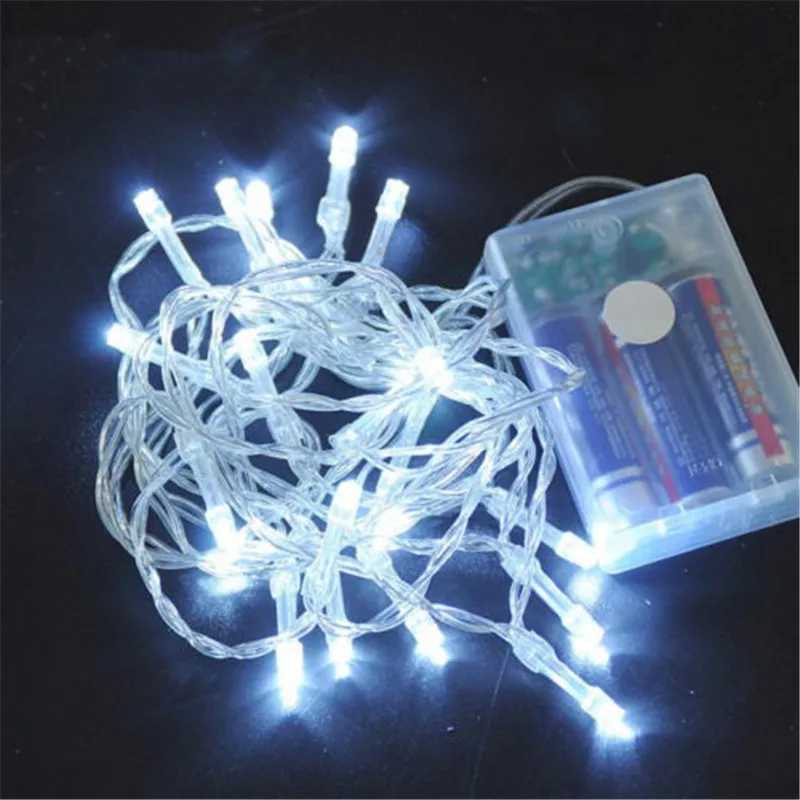 3M 6M 10M LED String Lights 3*AA Battery Operated Waterproof Fairy LED Christmas Lights For Holiday Party Wedding Decoration XJ250612