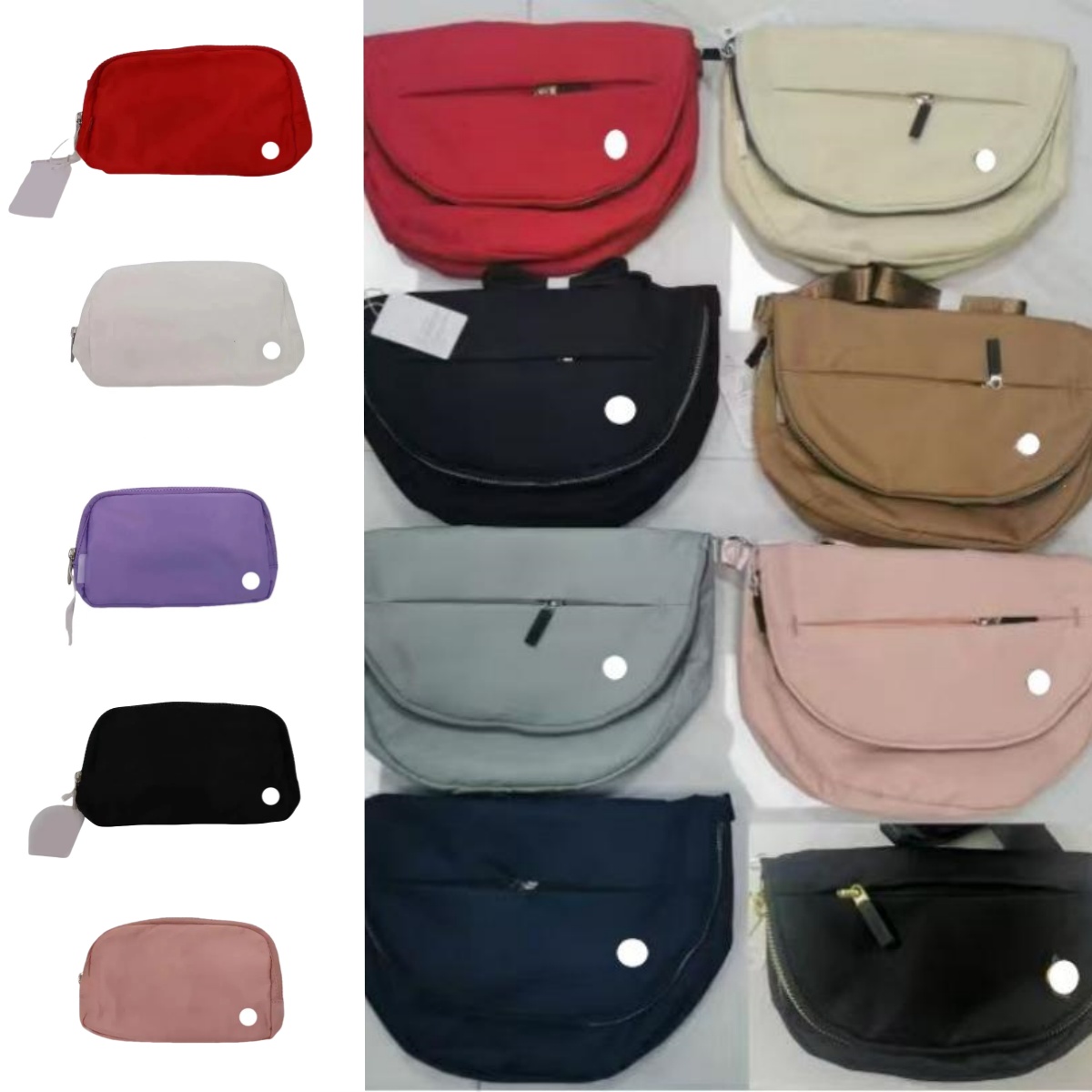 10A everywhere belt yoga bag Outdoor sport yoga waist bag women gym elastic strap zipper fanny pack Belt wholesale luluitys lemonlys belt bags embroidery and plushs