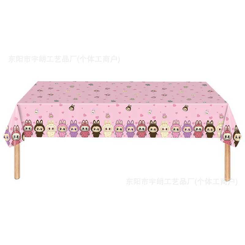 Labubu Birthday Tableware Set Cute Napkins Cup Plate Supplies Disposable Tableware for Halloween Christmas Gift Z250613