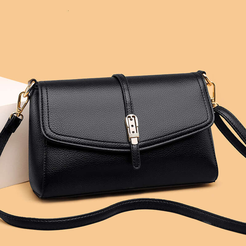 Bags Designer Women's Large Capacity High-End Crossbody Trendy Fashion Simple Shoulder Middle-Aged Mom Soft Leather Small Square Bag