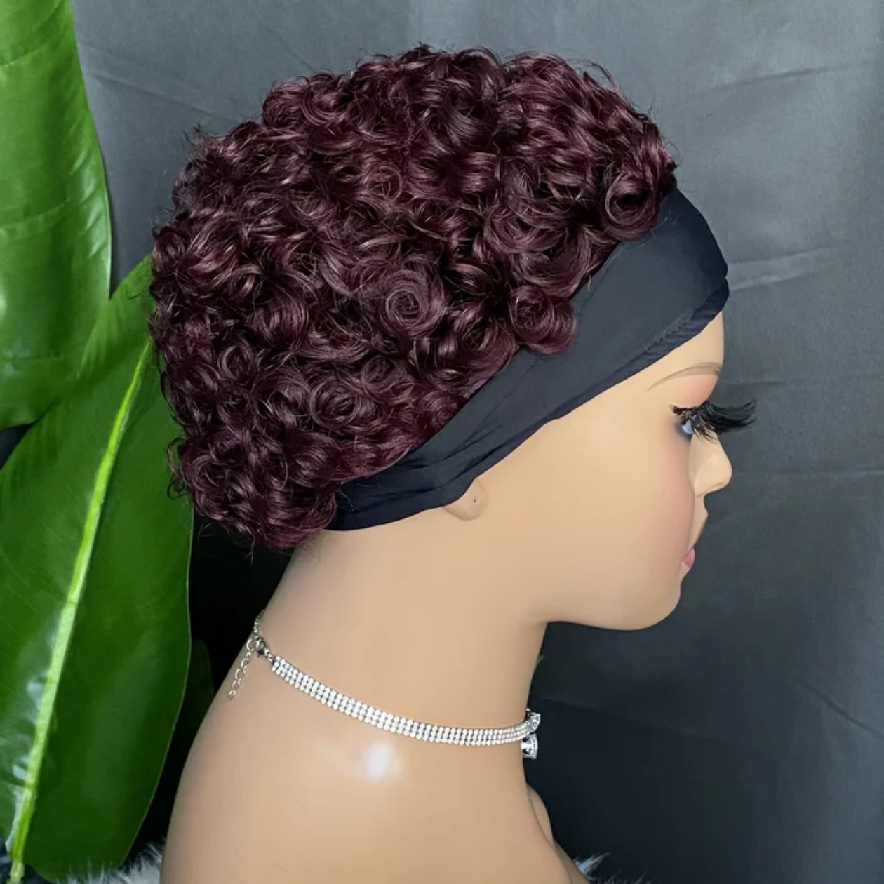 Real hair wig factory direct 100% pure human hair head covering ice silk hair band hair volume increase wig head covering