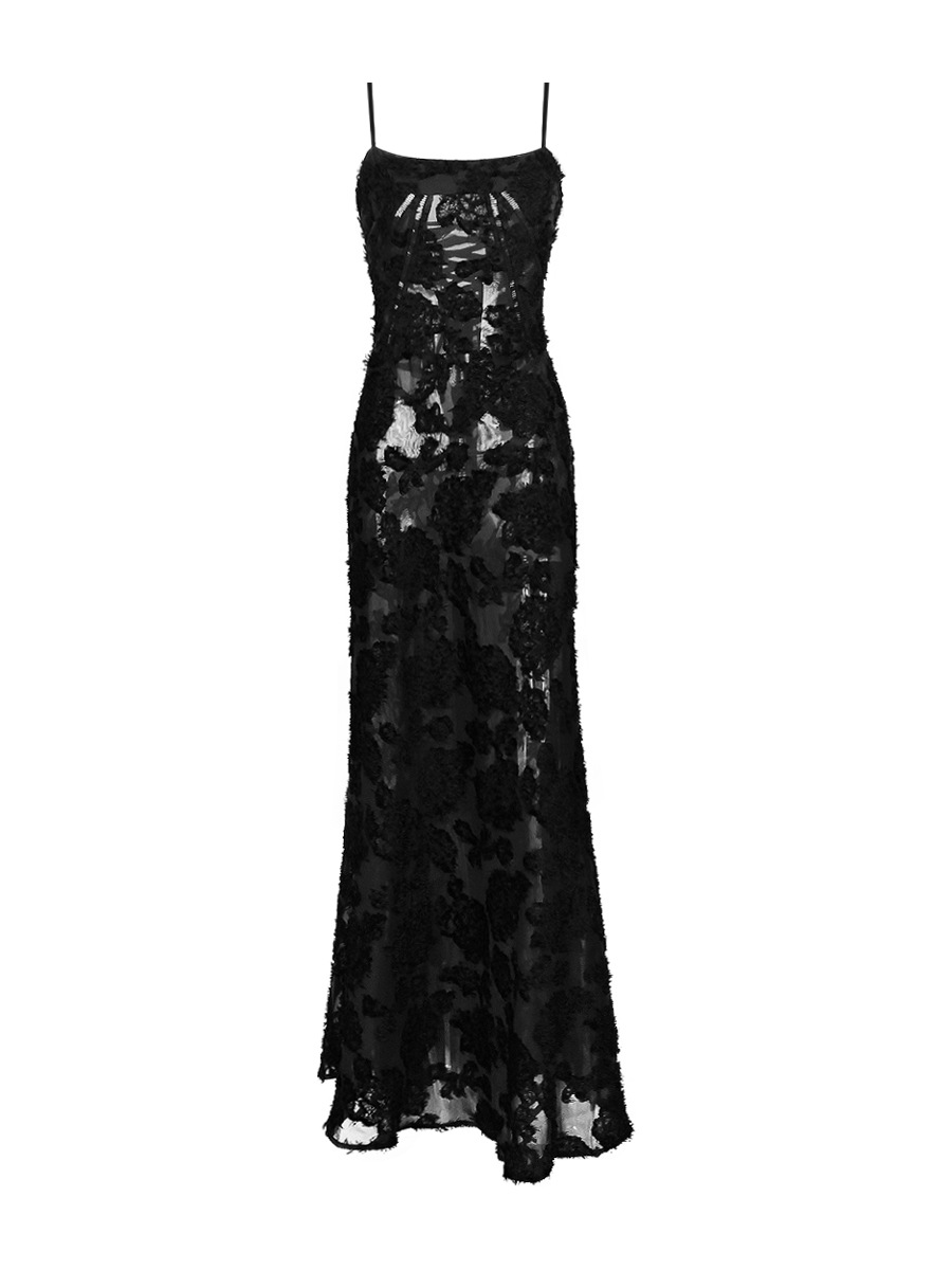 N150 Temperament one-shoulder dress for women autumn and winter new large size waist slimming advanced light luxury evening dress