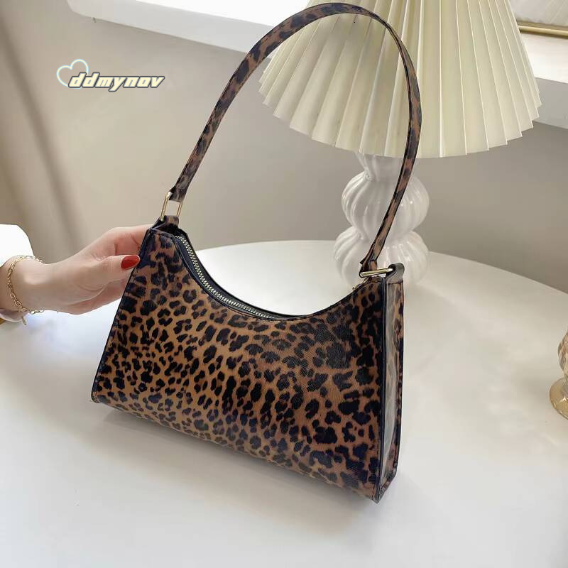 Summer New Shoulder Bags for Women High Quality Zebra Underarm Handbags PU Leather Leopard Armpit Purse Bag ddmynov