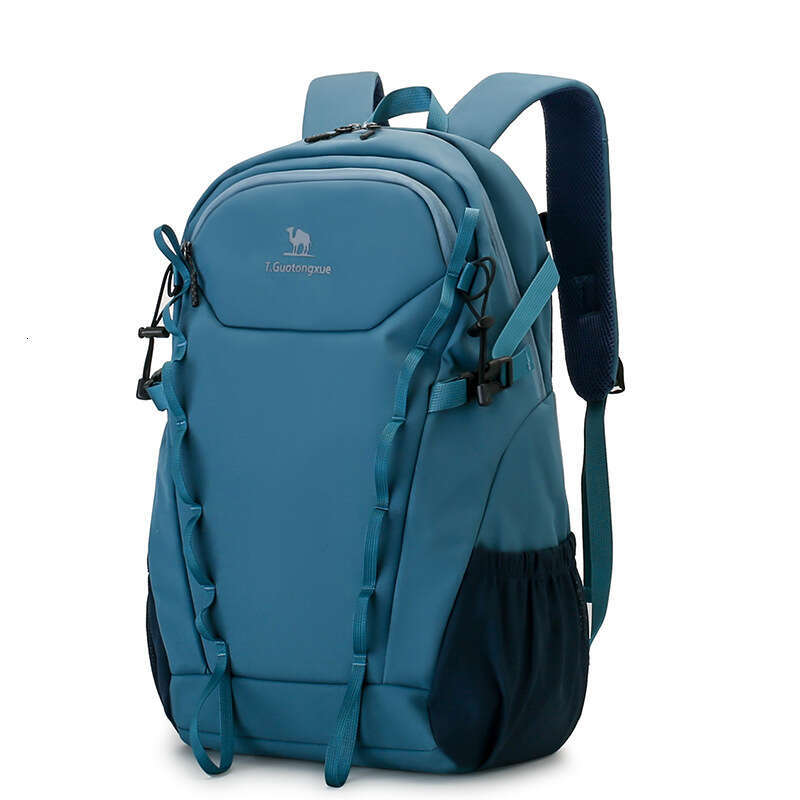 Camel Style Large Capacity School Bag for Men and Women College Students Outdoor Hiking Climbing Lightweight Casual Backpack