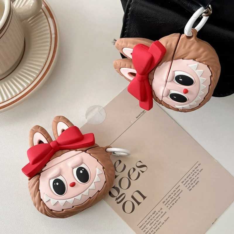 Labubu Suitable for Apple 4 Protective Hanging Pro 2 New 3rd Generation Cute Couple Bluetooth Headset Case Gift Free shipping