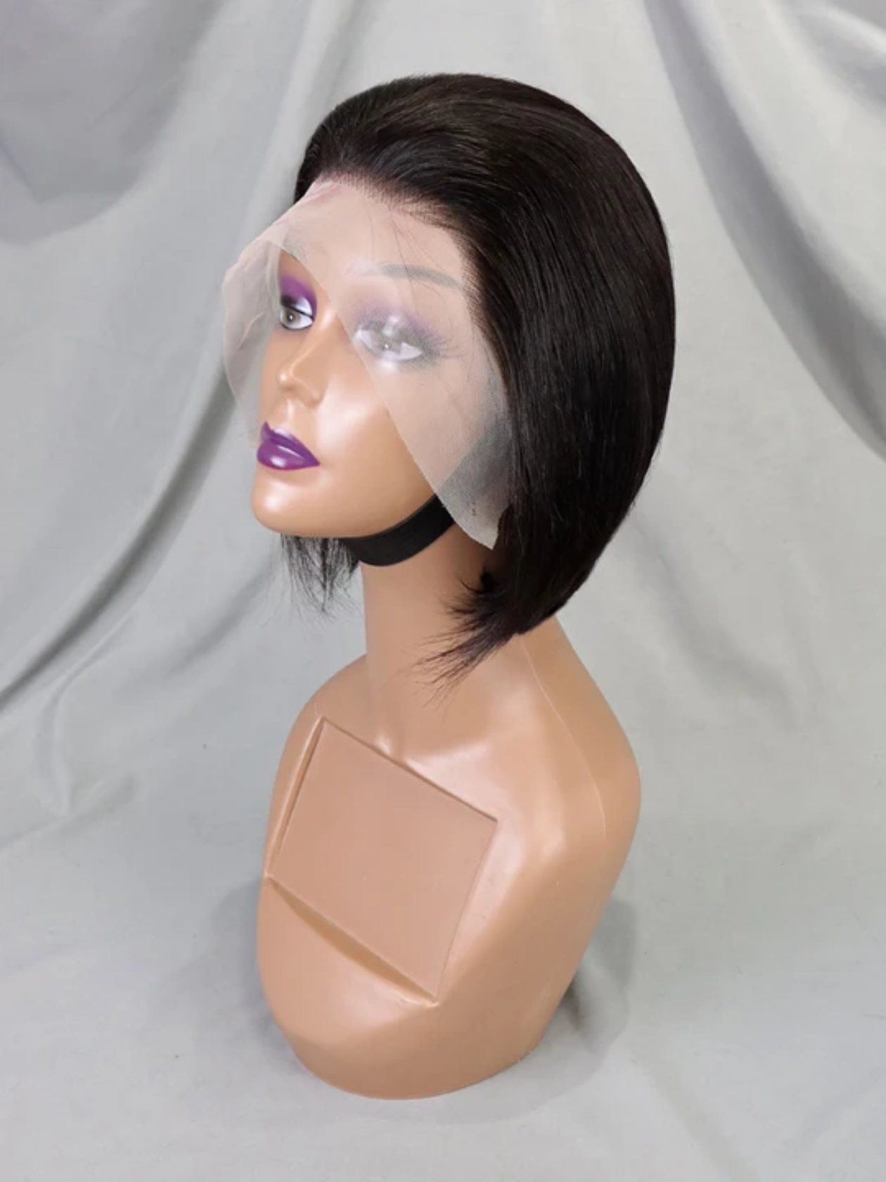 Our shop main business half lace 100% real human hair VS head cover 13*4 transparent lace VS wig head cover Quantity large price can be discounted