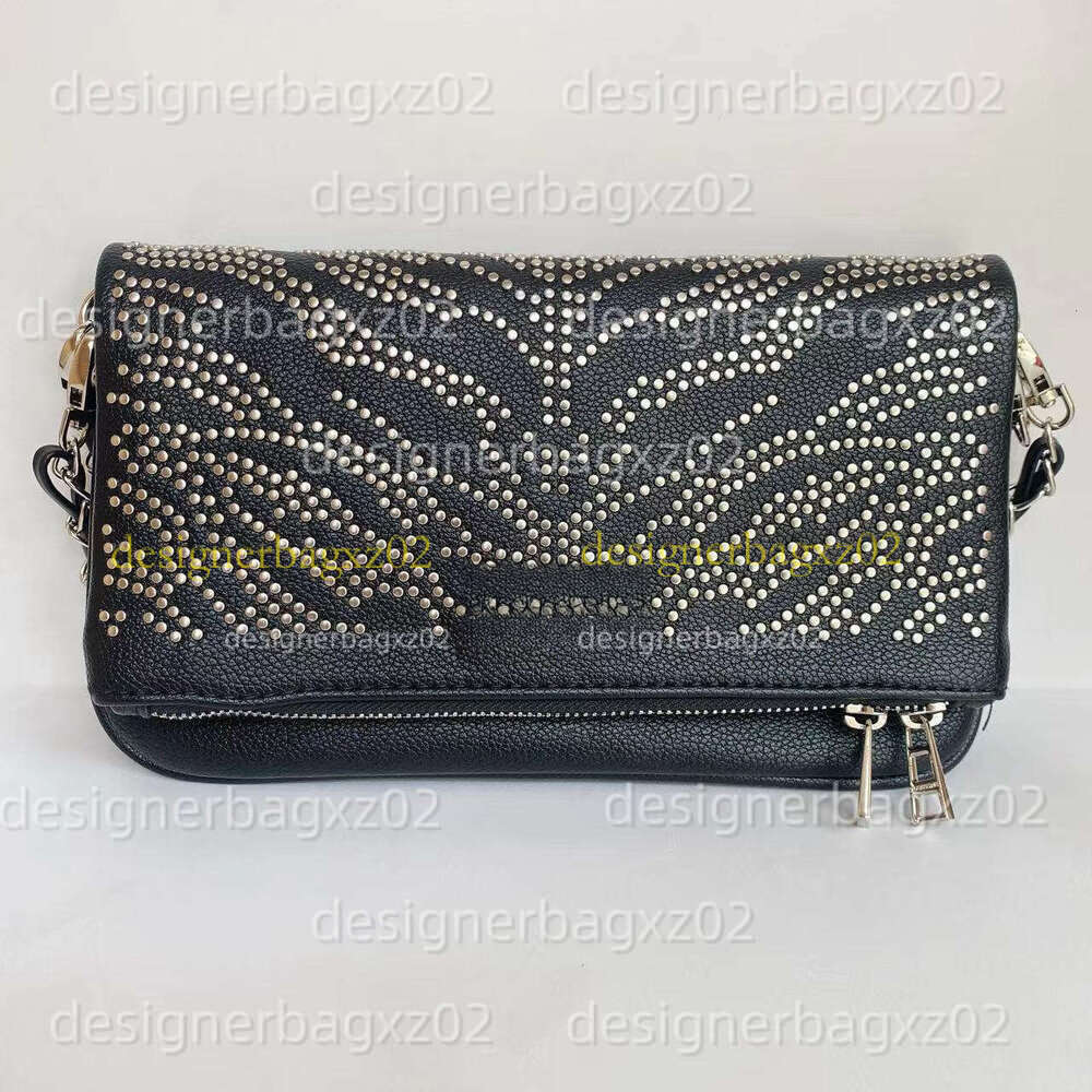 Designer Bag Zadigevoltaire Bags French Genuine Leather Small Square European And American Fashion Versatile Wing Underarm Shoulder Crossbody Lousi Viton Bag