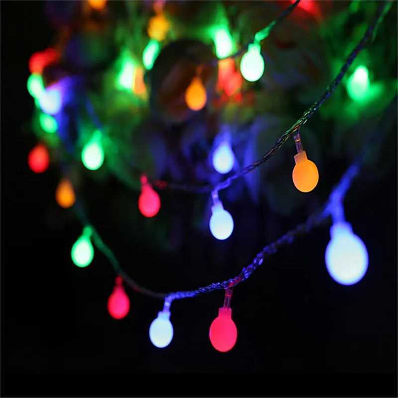 New Holiday Party Decor Light String 1.5M 10 LED Crystal Clear Ball Fairy String Light Wedding Party Outdoor Decor Lamp XJ250612