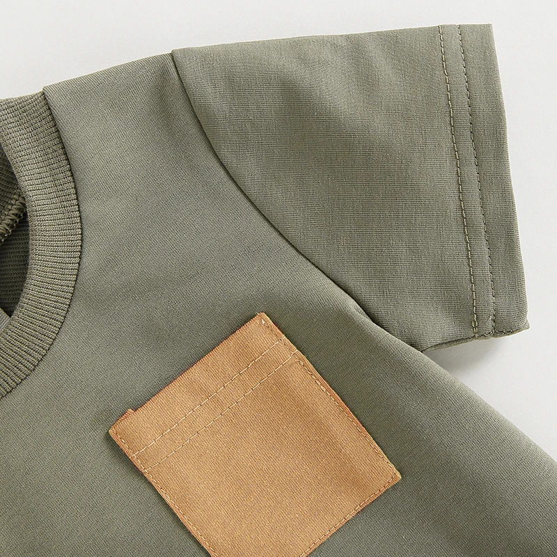 -03-01 Lioraitiin 0-4Years Baby Kids Boys 2Pcs Summer Set Short Sleeve Crew Neck T-shirt with Striped Shorts Outfit 250613